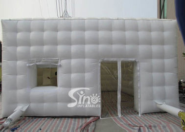 outdoor party or events white inflatable cube tent with removable windows N doors