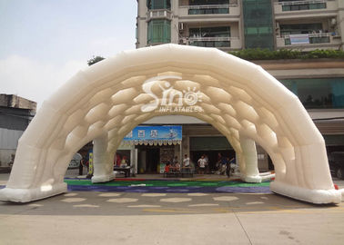 Outdoor event white giant inflatable spider tent with bubble windows on top from Sino Inflatables