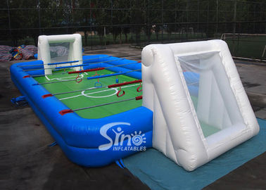 Commercial human inflatable foosball arena court for football activities