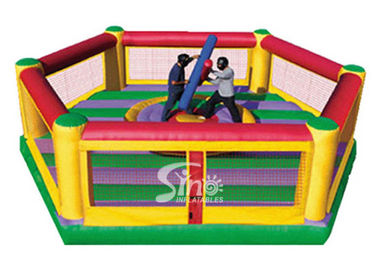 Commercial grade adults inflatable gladiator joust arena with joust poles