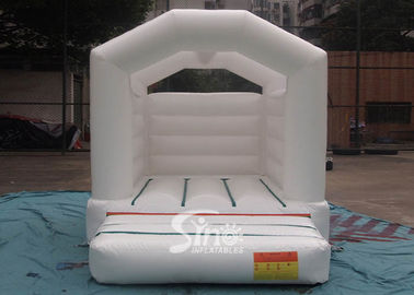 Outdoor commercial used white wedding bouncy Castles for wedding parties