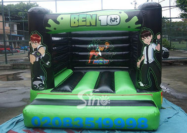 Indoor small kids ben 10 bouncy castle with EN14960 certified made of lead free pvc tarpaulin