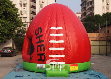 Red dome AFL Australian football kids jumping castle for outdoor parties N events