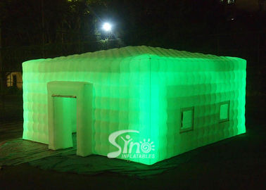 8x8 meters outdoor giant led light inflatable cube tent for parties or events etc