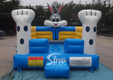 Toddler kids indoor small rabbit bouncy castle meeting with EN14960 certificate