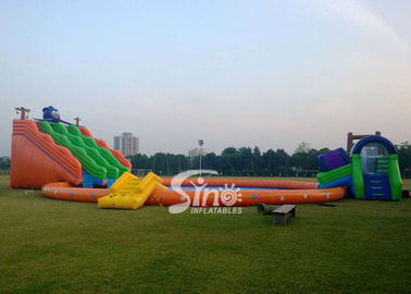 Kids N adults giant inflatable water park on land with big inflatable swimming pool N big octopus slide