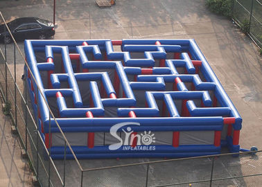 Custom Made Giant Outdoor Amusing Inflatable Maze For Kids N Adults Challenge Activities