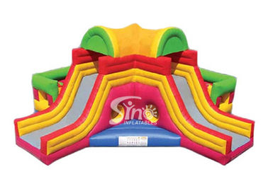 Commercial Mega Bounce Kids Inflatable Obstacle Course With Dual Slide From Sino Inflatables