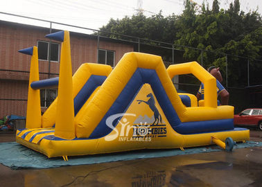 Outdoor 12 mts Long Children Brumbies Ruby Inflatable Obstacle Course Made Of Best Pvc Tarpaulin From Sino Inflatables