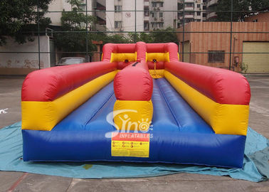 10m long kids N adults inflatable bungee run for indoor or outdoor 2 person interactives