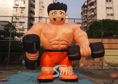 Custom made anytime fitness giant inflatable muscle man for gym outdoor promotion