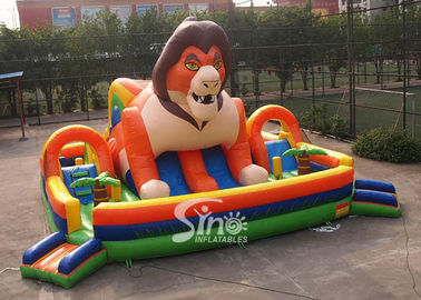 Commercial Use Outdoor Kids Super Lion Inflatable Playground For Fun