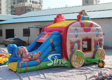 Princess carriage inflatable jumping castle slide with lead free material on sale for kids parties