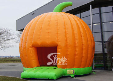 Halloween Pumpkin Inflatable Bounce Houses For Kids Party Outdoor Use
