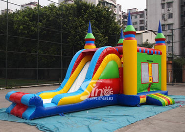 5in1 colorful commercial kids inflatable combo game with slide for outdoor from guangzhou inflatables