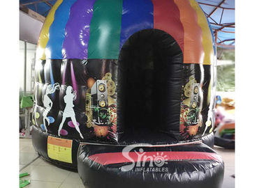 Kids N adults inflatable music disco dome bouncy castle with light hooks on top for outdoor N indoor parties