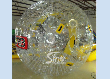 Outdoor big snow rolling inflatable zorb ball for human bowling fun