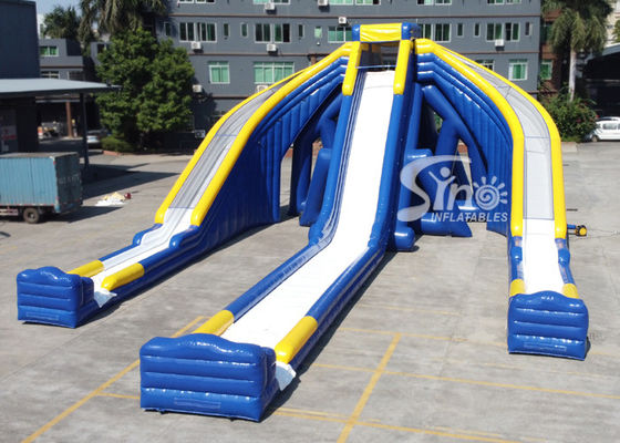 10 meters high adults giant inflatable triple water slide with EN14960 certifed for adults outdoor water entertainments