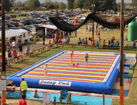 Kids N Adults Big Bounce Inflatable Jump Pad Made Of Heavy Duty Material For Outdoor Jumping Party Fun