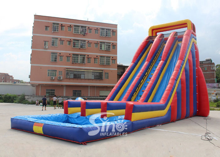 10m High Adults Giant Commercial Inflatable Water Slides Made of 0.55mm