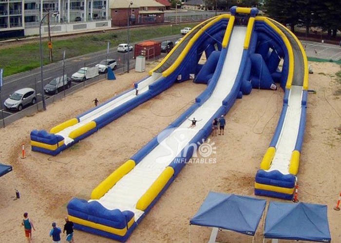 my first triple water slide