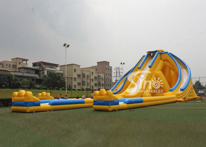 12m high 3 lanes giant inflatable hippo water slide for ...