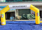 Custom Made Yellow Inflatable Arches EN71 For Outdoor Advertising