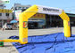 Custom Made Yellow Inflatable Arches EN71 For Outdoor Advertising
