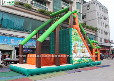 Kids Inflatable Obstacle Sport Mega Run Jungle Basejump Fireproof