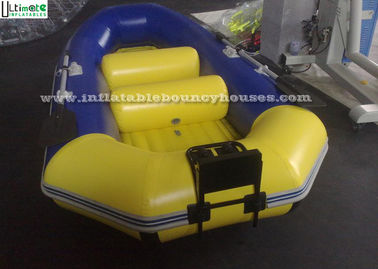 Water Adventure Race Inflatable Rafts Inflatable Fishing Boats Yellow / Blue