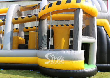 24m long big challenge adults inflatable obstacle course for boot camp or keeping fit made in Sino Inflatables