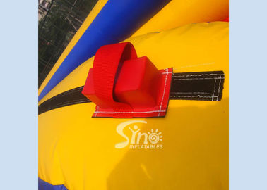 Commercial Inflatable Games 3 Lanes Bungee Run For Outdoor Interactive Sports