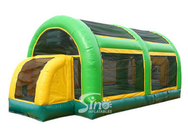 3 in 1 multiuse blow up kids inflatable basketball court with roof made of UV resistance material