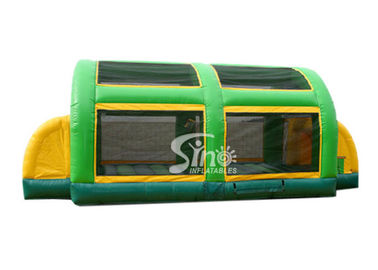 3 in 1 multiuse blow up kids inflatable basketball court with roof made of UV resistance material