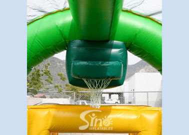 3 in 1 multiuse blow up kids inflatable basketball court with roof made of UV resistance material