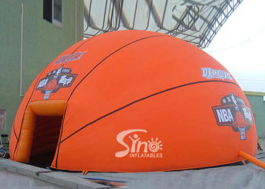 8m dia. NBA spread activities hemisphere inflatable dome tent with custom logo printed