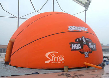 8m dia. NBA spread activities hemisphere inflatable dome tent with custom logo printed