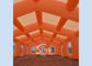 23x8 meters long orange inflatable rectangle tent made of best light material