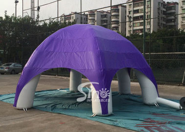 Outdoor anytime fitness company purple 6 legs advertising inflatable tent