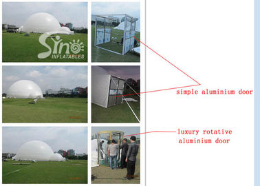 30m Dia. giant dome inflatable planetarium projection tent with water bags hauled on the bottom