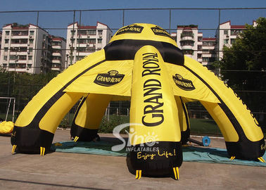 9m outdoor grand royal ceremony inflatable advertising tent with 6 legs printed completely