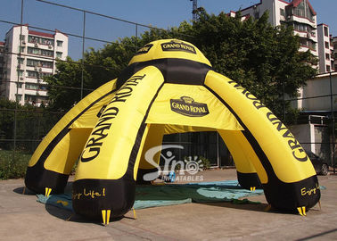 9m outdoor grand royal ceremony inflatable advertising tent with 6 legs printed completely