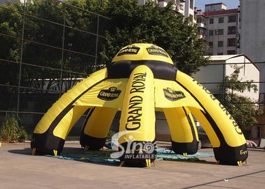 9m outdoor grand royal ceremony inflatable advertising tent with 6 legs printed completely