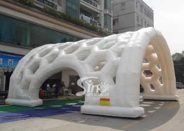 Outdoor event white giant inflatable spider tent with bubble windows on top from Sino Inflatables