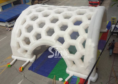 Outdoor event white giant inflatable spider tent with bubble windows on top from Sino Inflatables