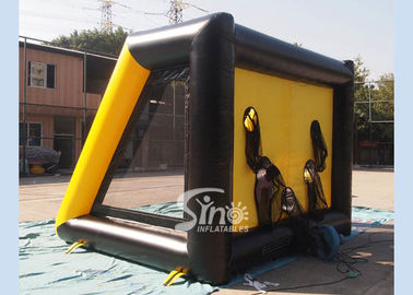 Customized theme inflatable football shooting goal for outdoor N indoor games