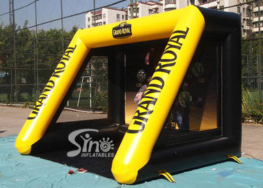 Customized theme inflatable football shooting goal for outdoor N indoor games