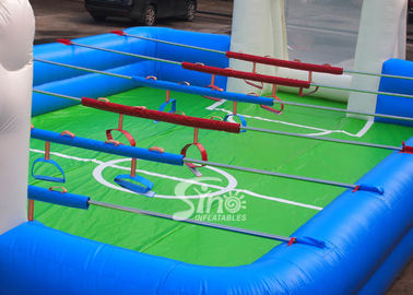 Commercial human inflatable foosball arena court for football activities