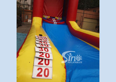 Amazing kids inflatable skee ball game for rolling N scoring challenge