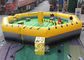 Customized challenge outdoor inflatable meltdown game with rotative machine for kids